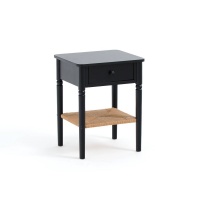 Столик У изголовья с 1 ящиком  1 полкой Pacme единый размер черный LA REDOUTE INTERIEURS  фото, kupilegko.ru